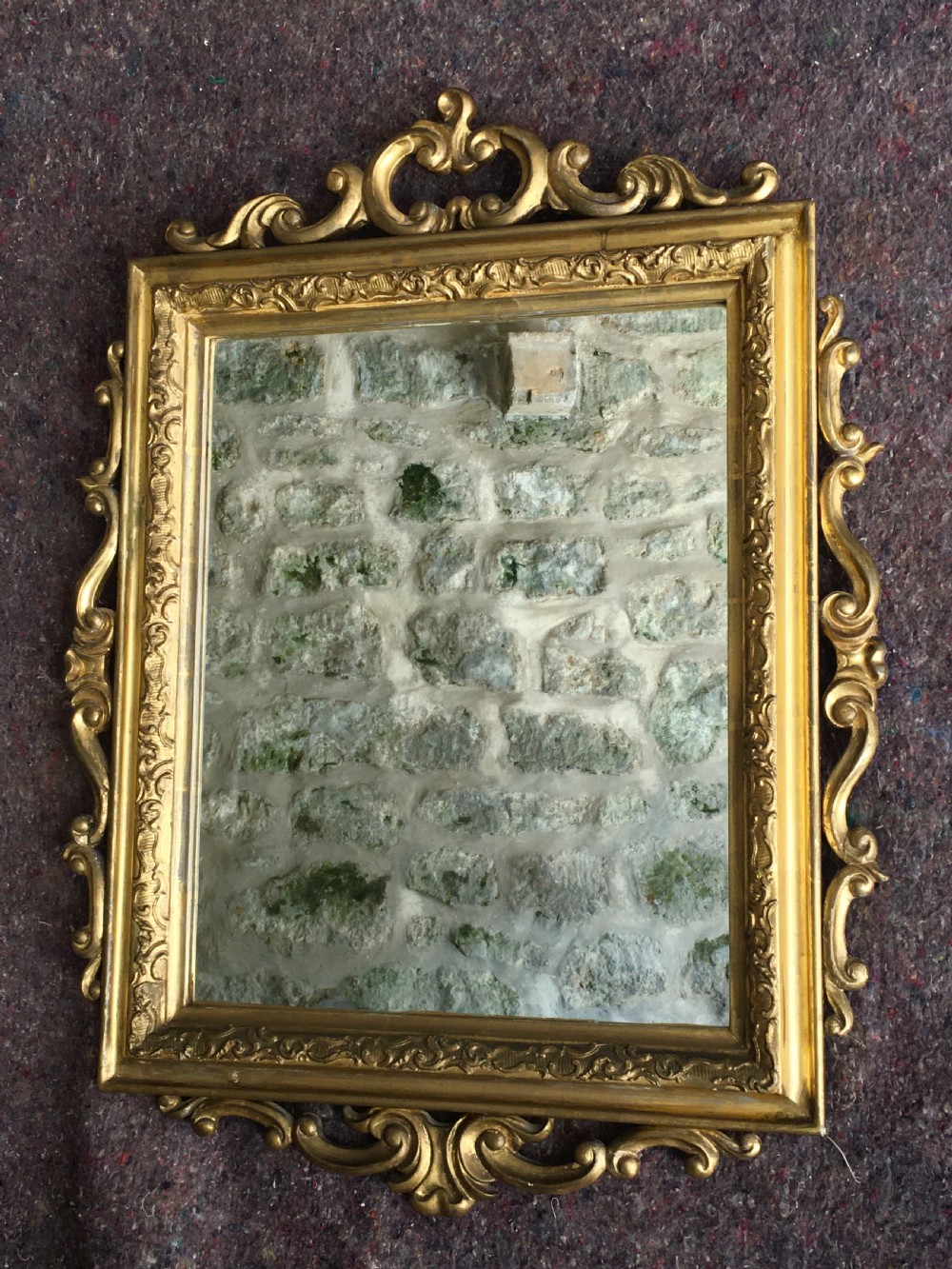 Attractive gilt framed wall mirror View V