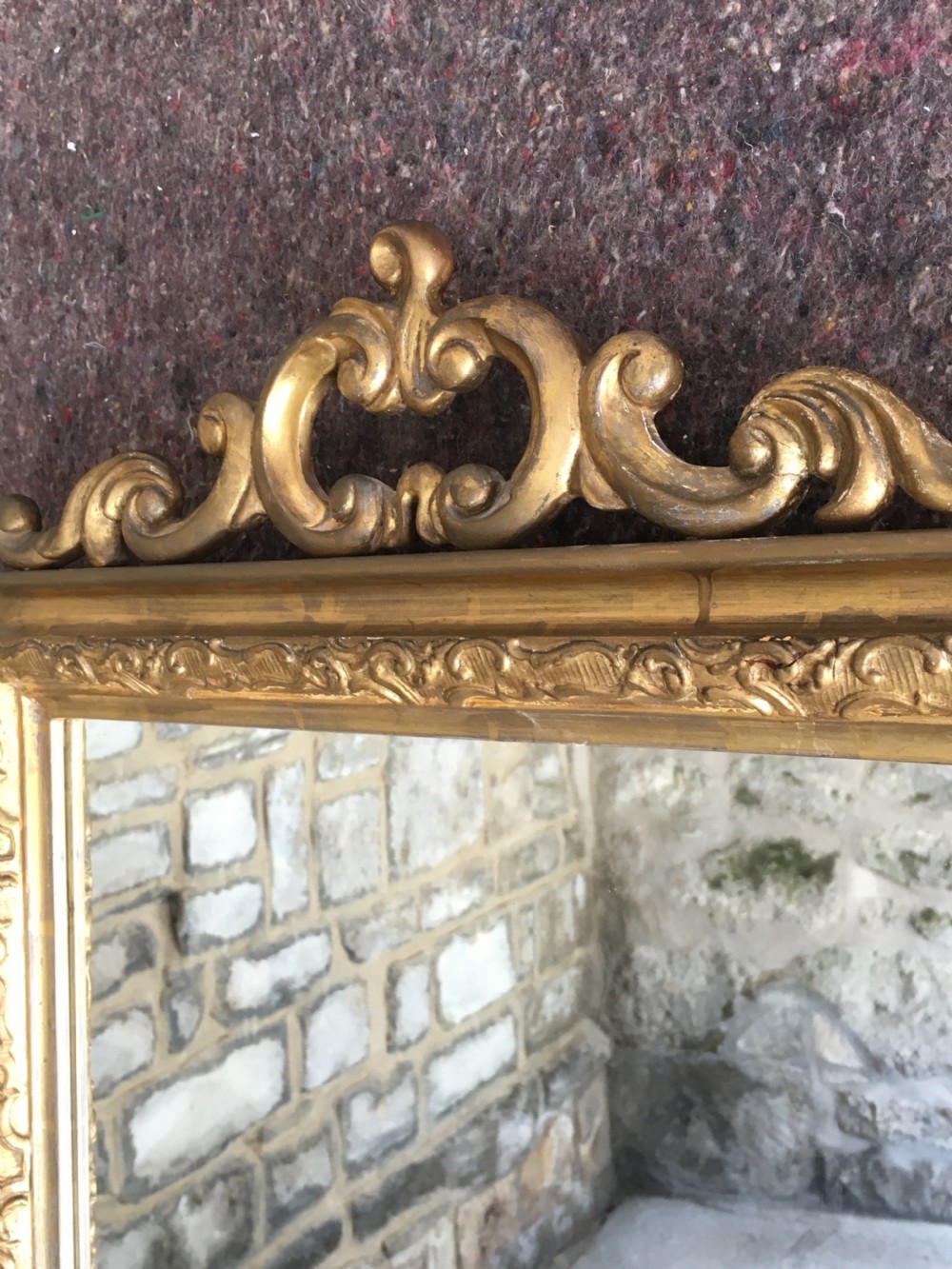 Attractive gilt framed wall mirror View VI