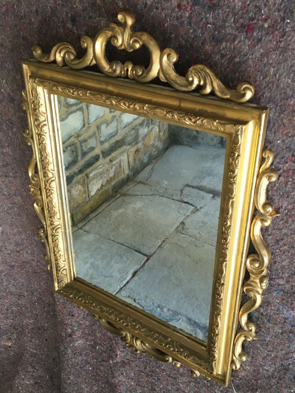 Attractive gilt framed wall mirror View VII