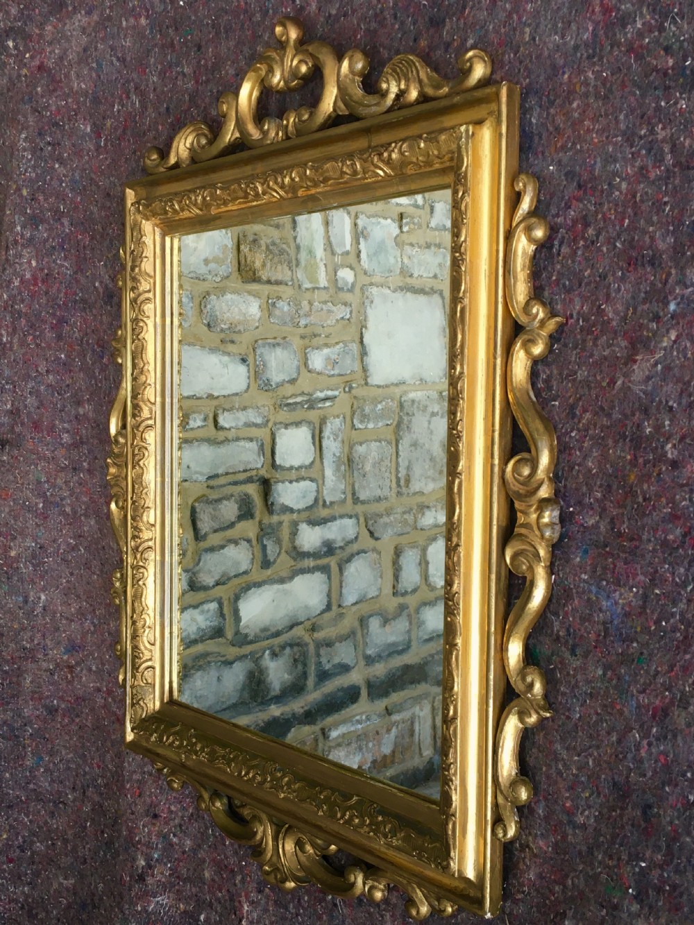Attractive gilt framed wall mirror View VIII