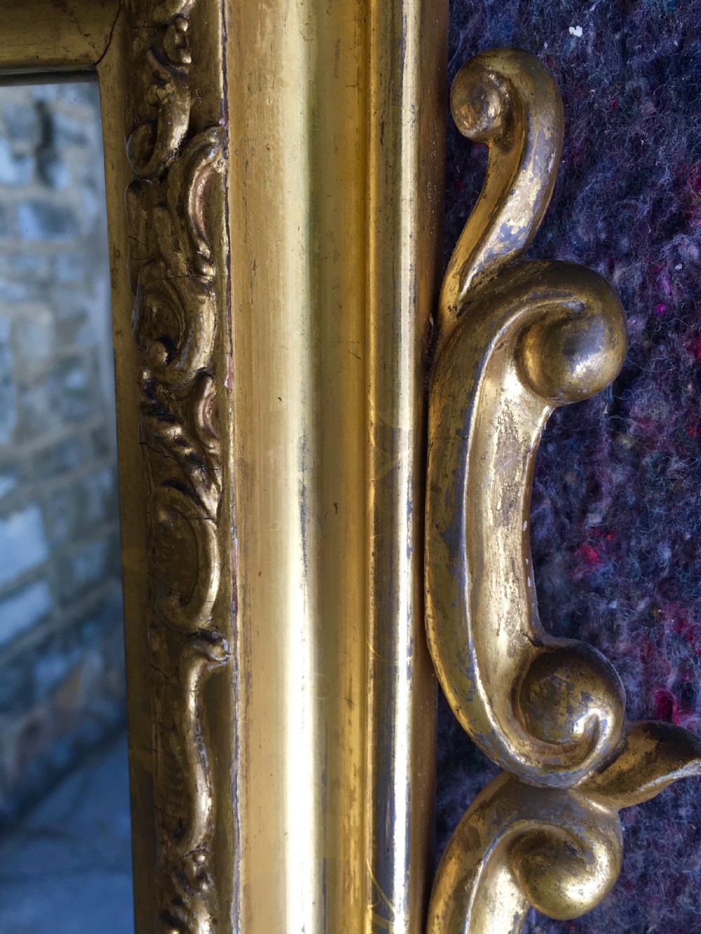 Attractive gilt framed wall mirror View IX