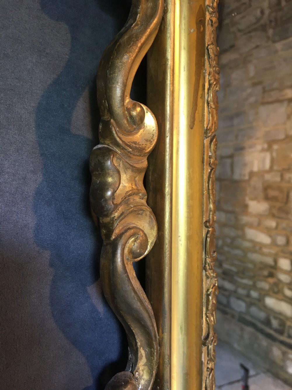 Attractive gilt framed wall mirror View XII