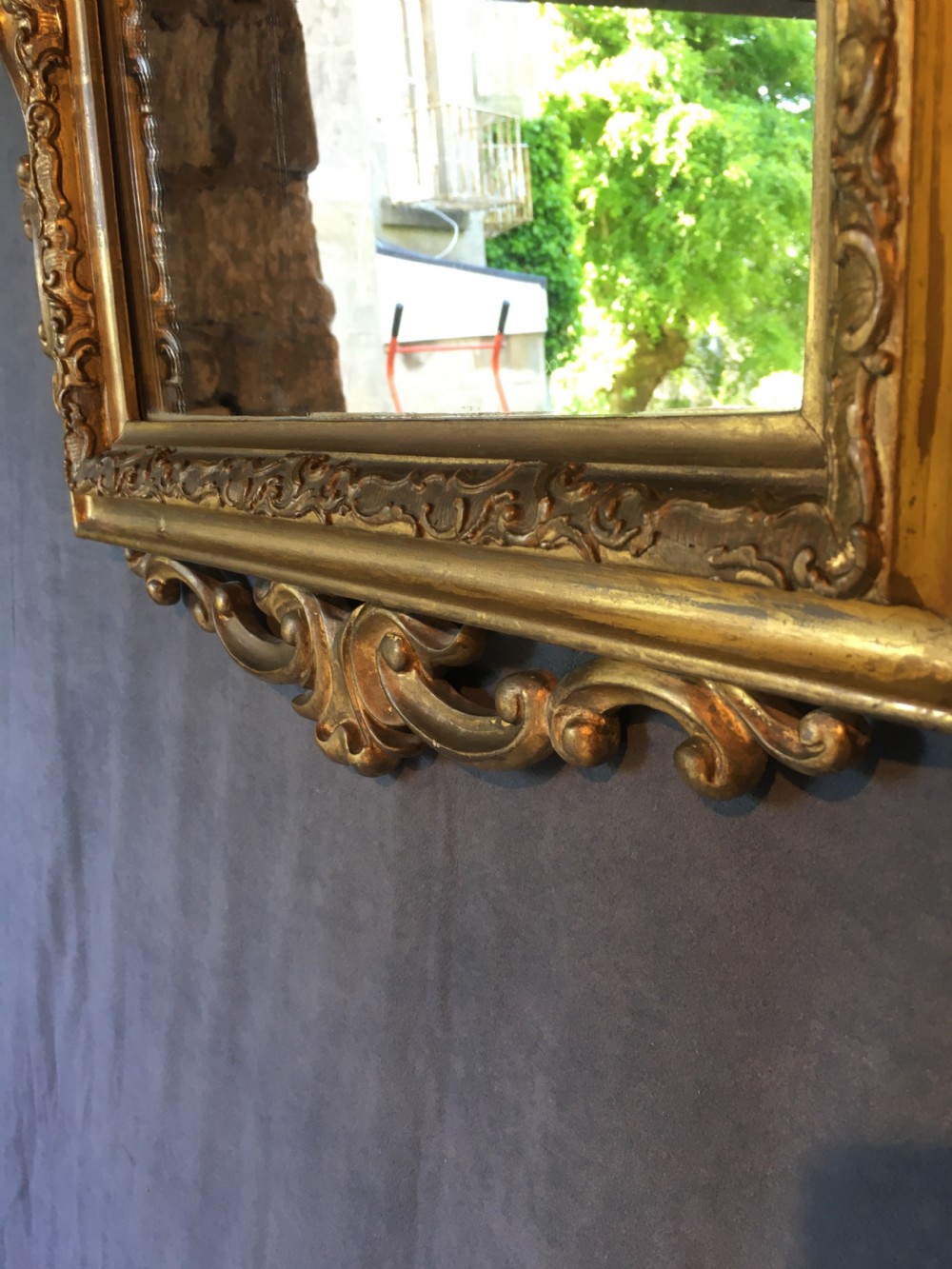 Attractive gilt framed wall mirror View XIII