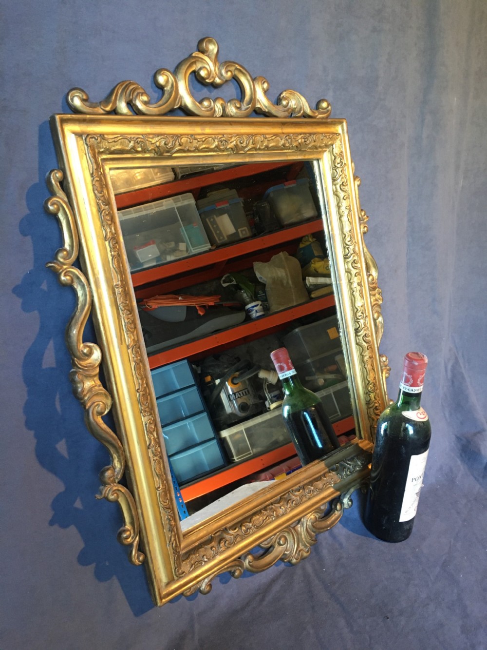 Attractive gilt framed wall mirror View XVI