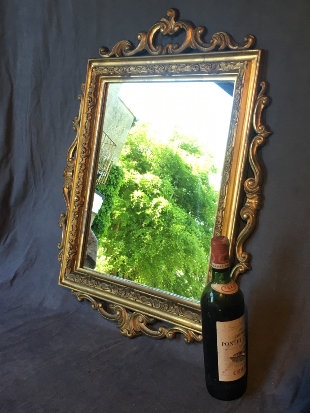 Attractive gilt framed wall mirror View XVII
