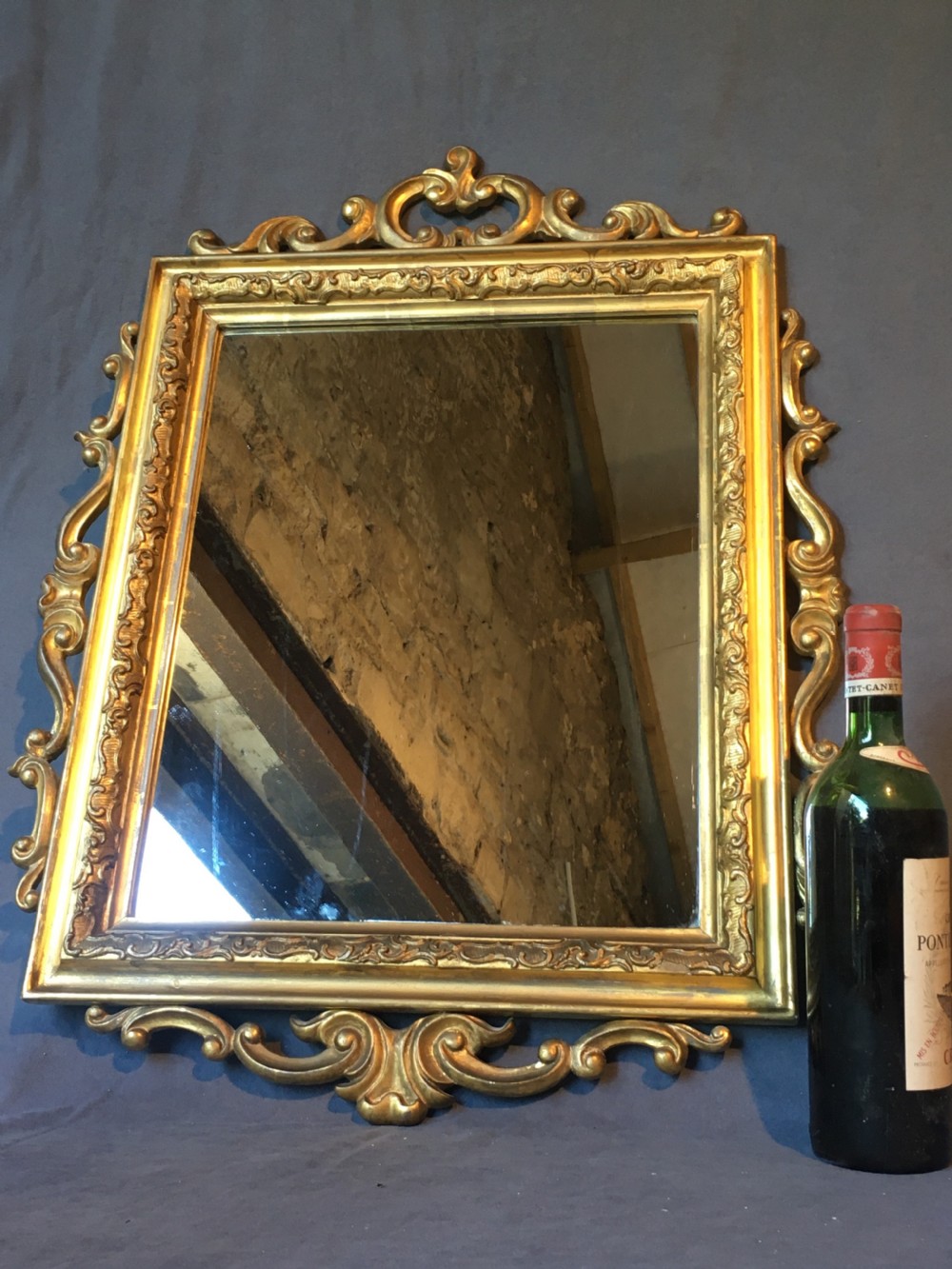 Attractive gilt framed wall mirror View XVIII