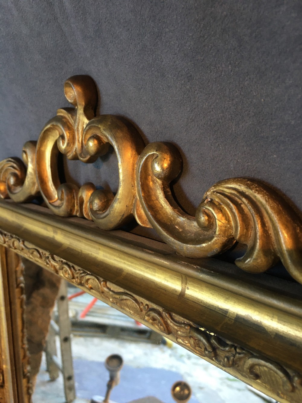 Attractive gilt framed wall mirror View XXIII