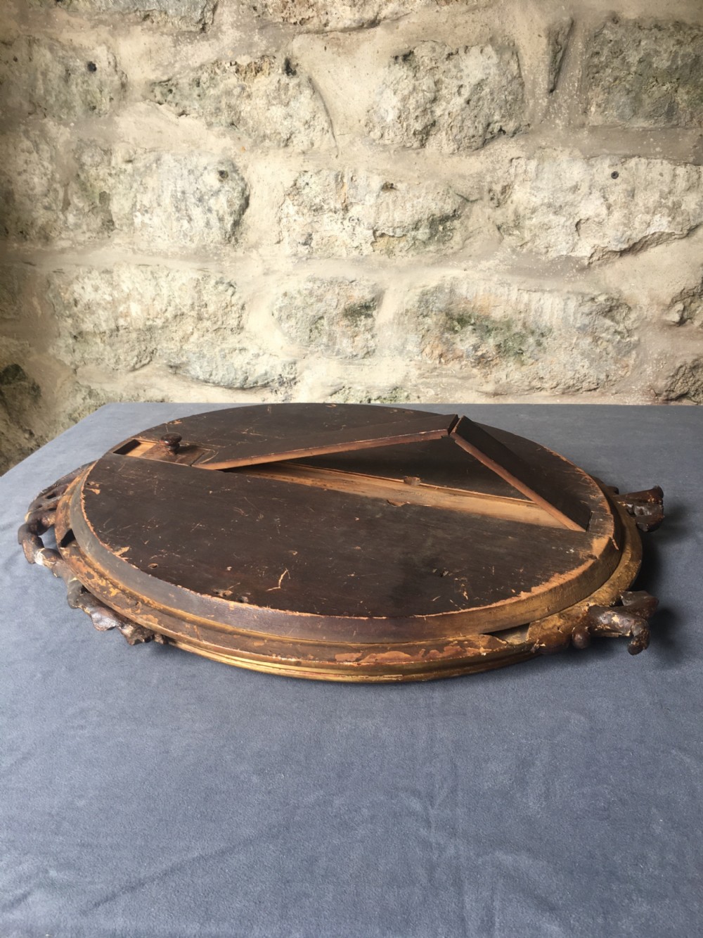 c19th oval gilt framed mirror View XV