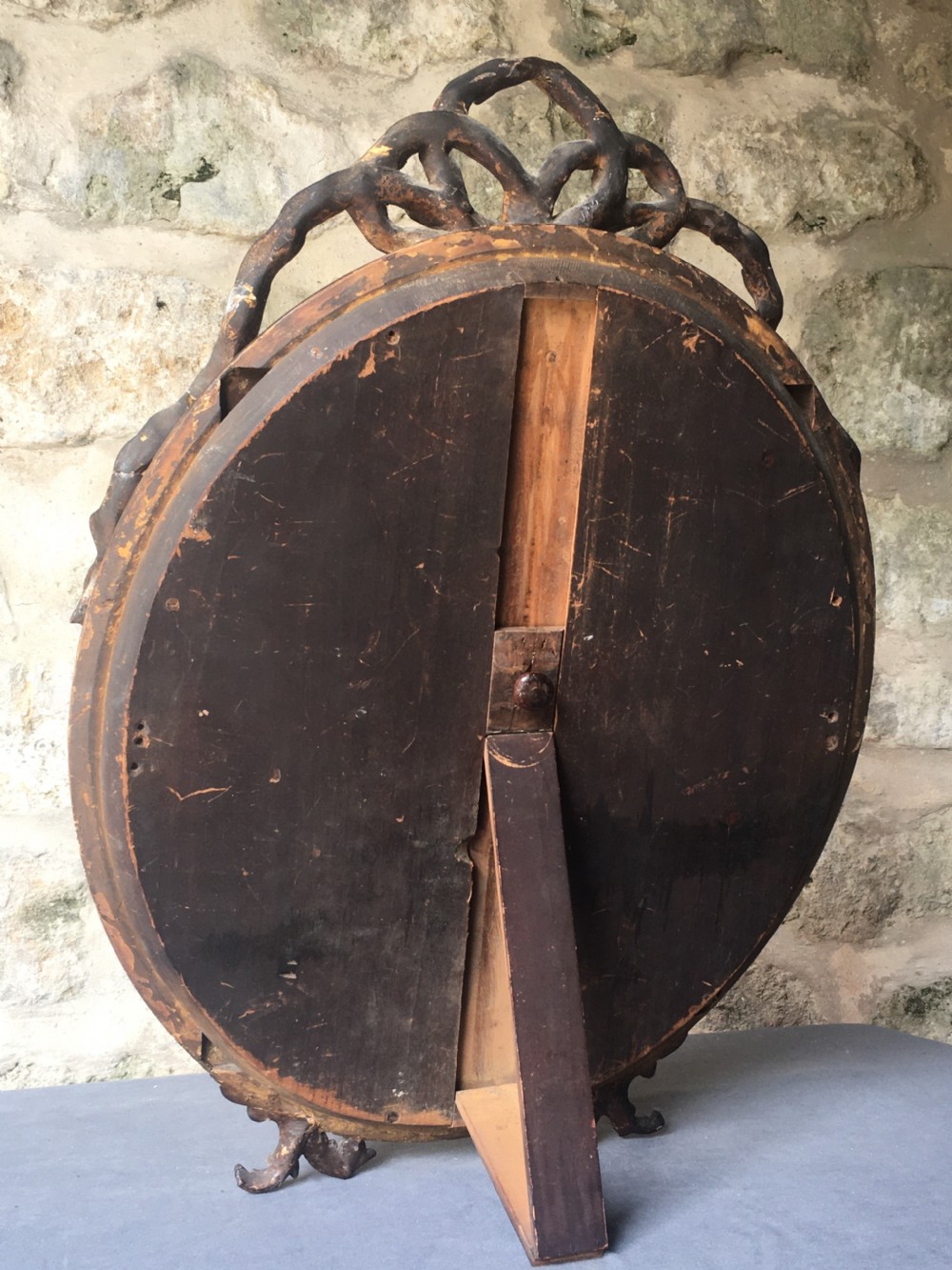 c19th oval gilt framed mirror View XVI