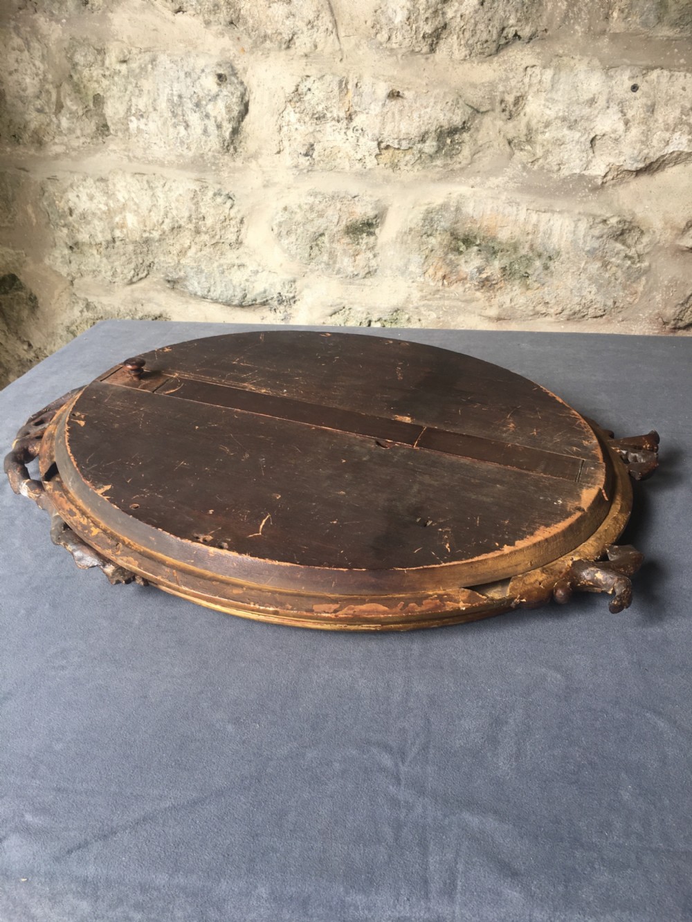 c19th oval gilt framed mirror View XVII
