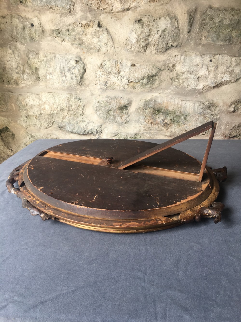 c19th oval gilt framed mirror View XIX