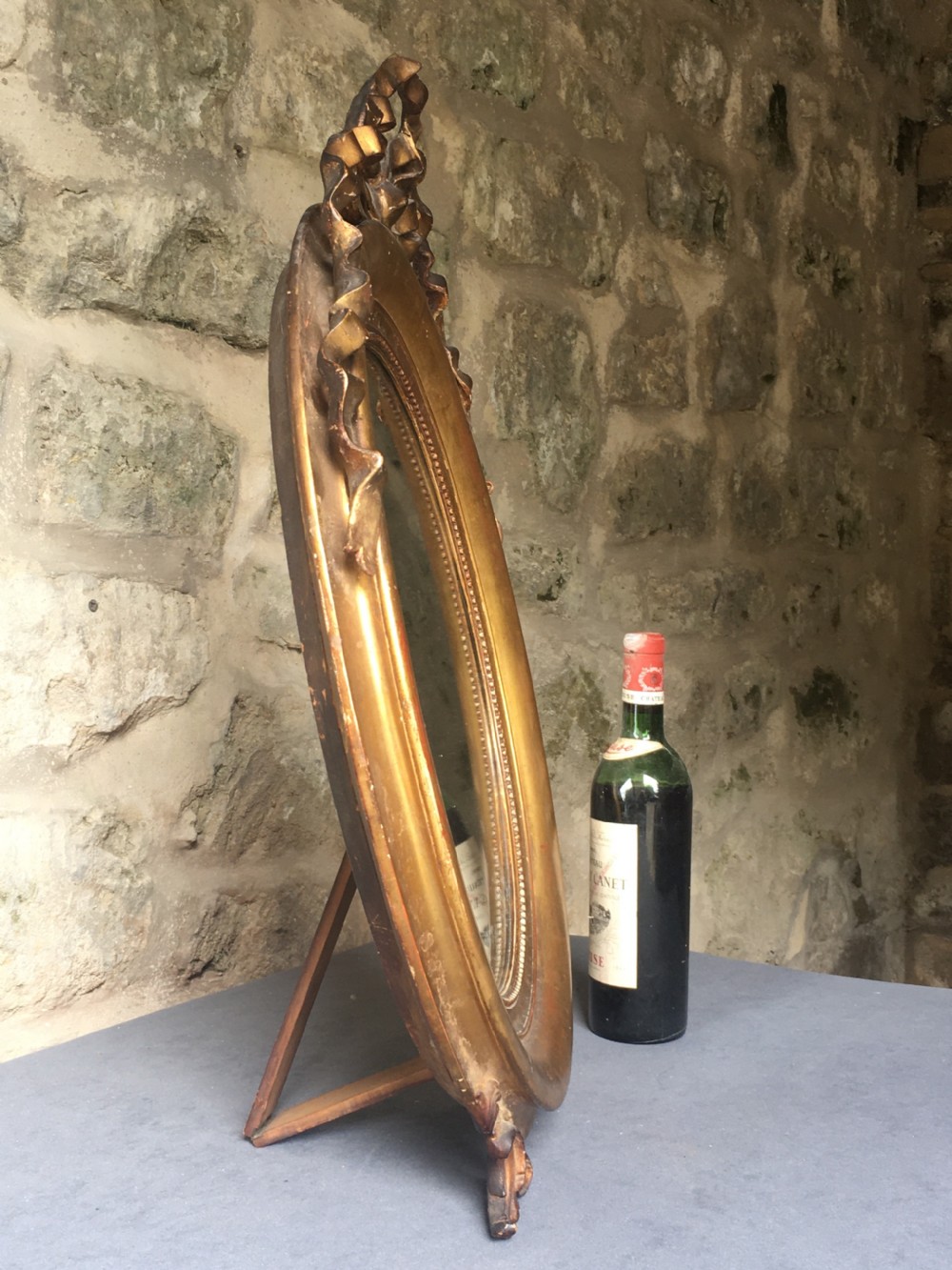 c19th oval gilt framed mirror View XXI