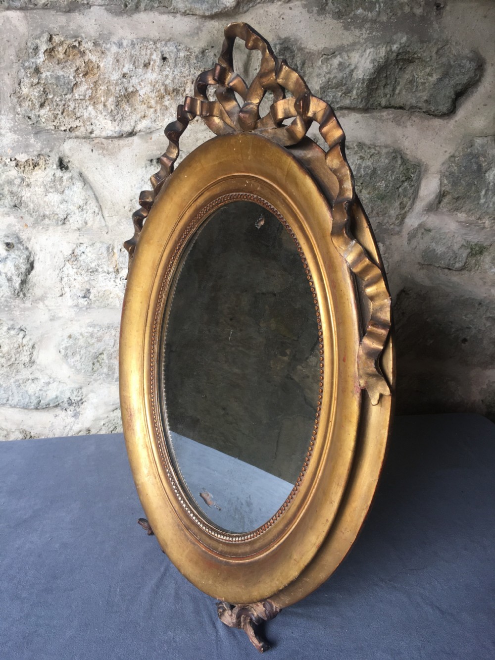 c19th oval gilt framed mirror View XXIII