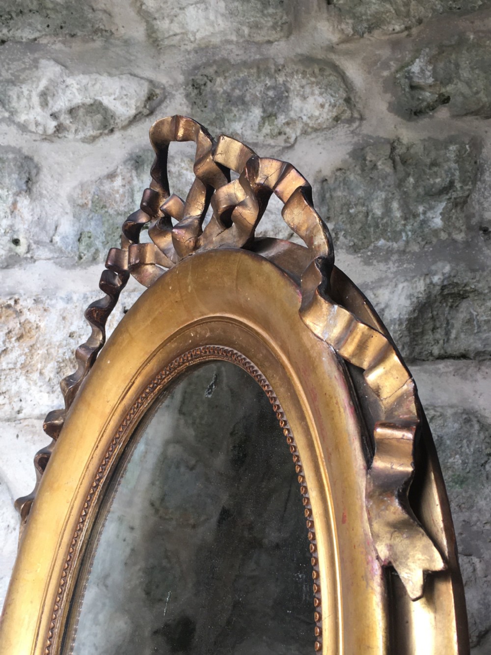 c19th oval gilt framed mirror View XXIV