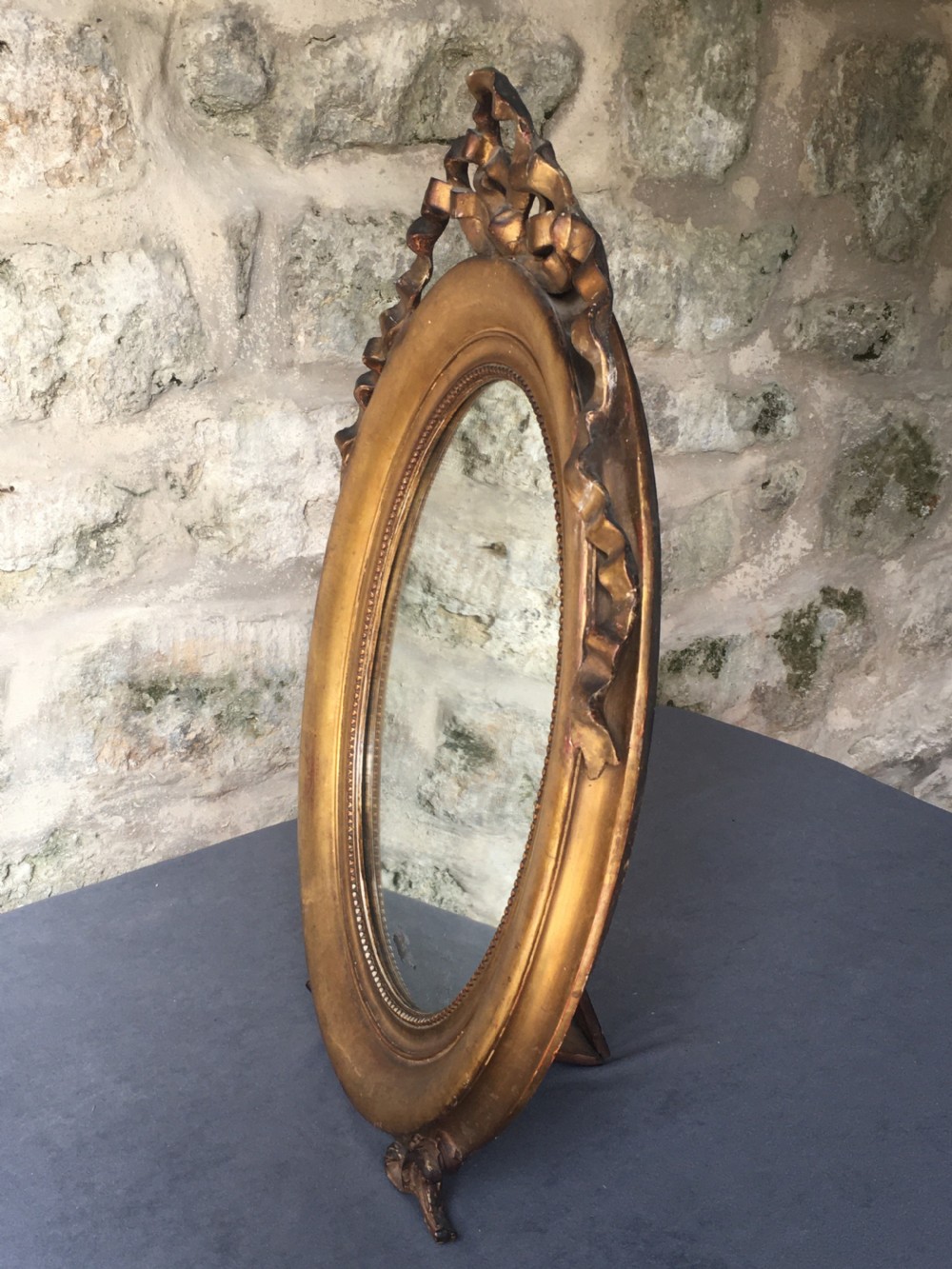 c19th oval gilt framed mirror View XXV