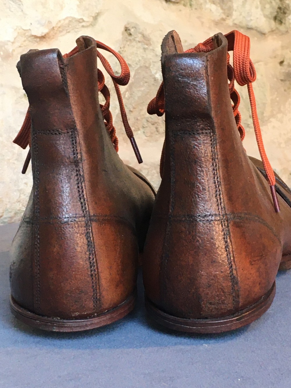 Rare pair of Edwardian football boots  View XIII