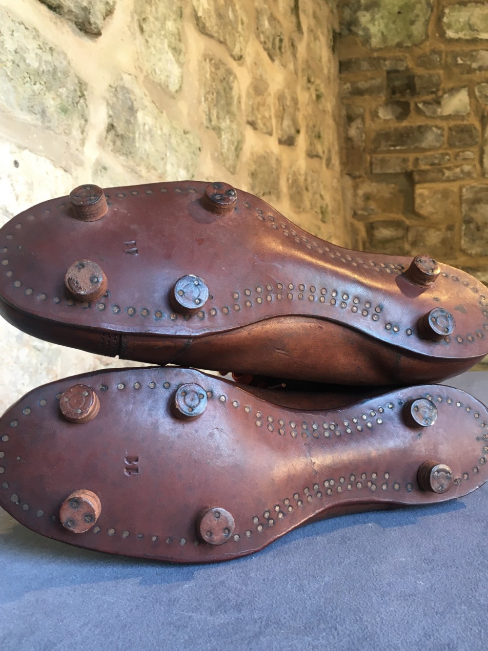 Rare pair of Edwardian football boots  View XVIII