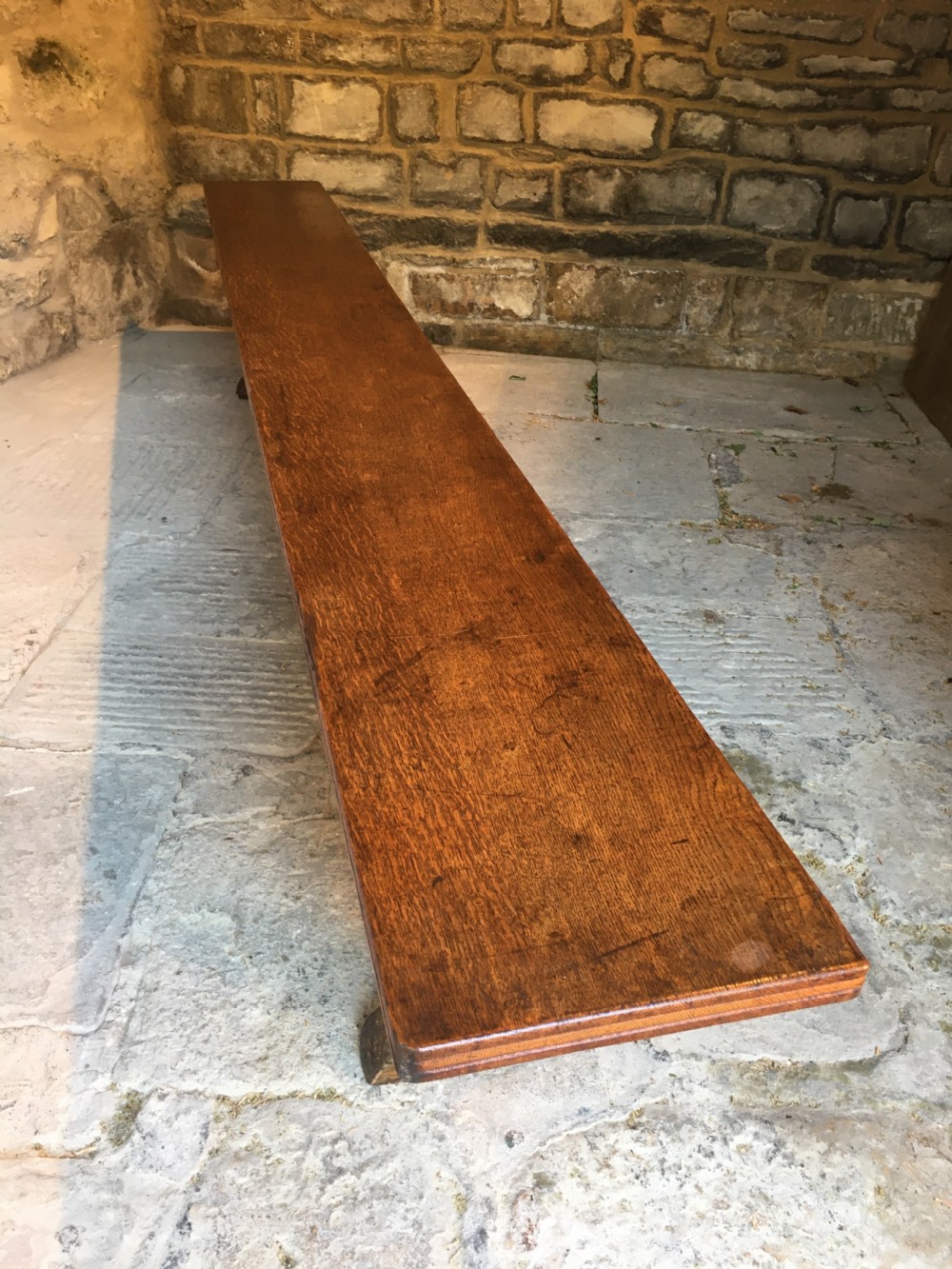  A long oak bench View XXVI