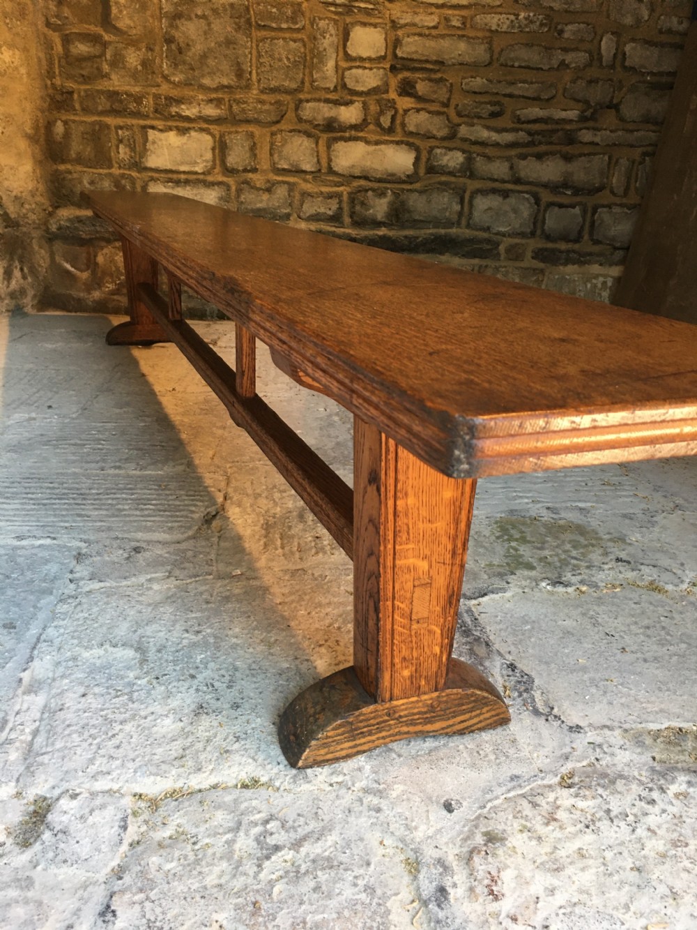  A long oak bench View XXVII