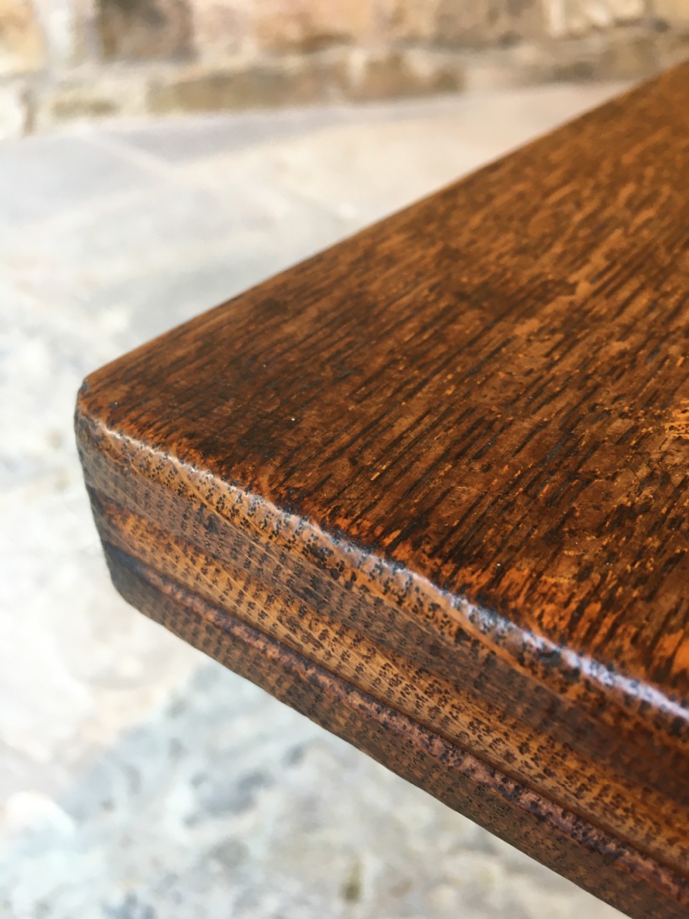  A long oak bench View XXVIII