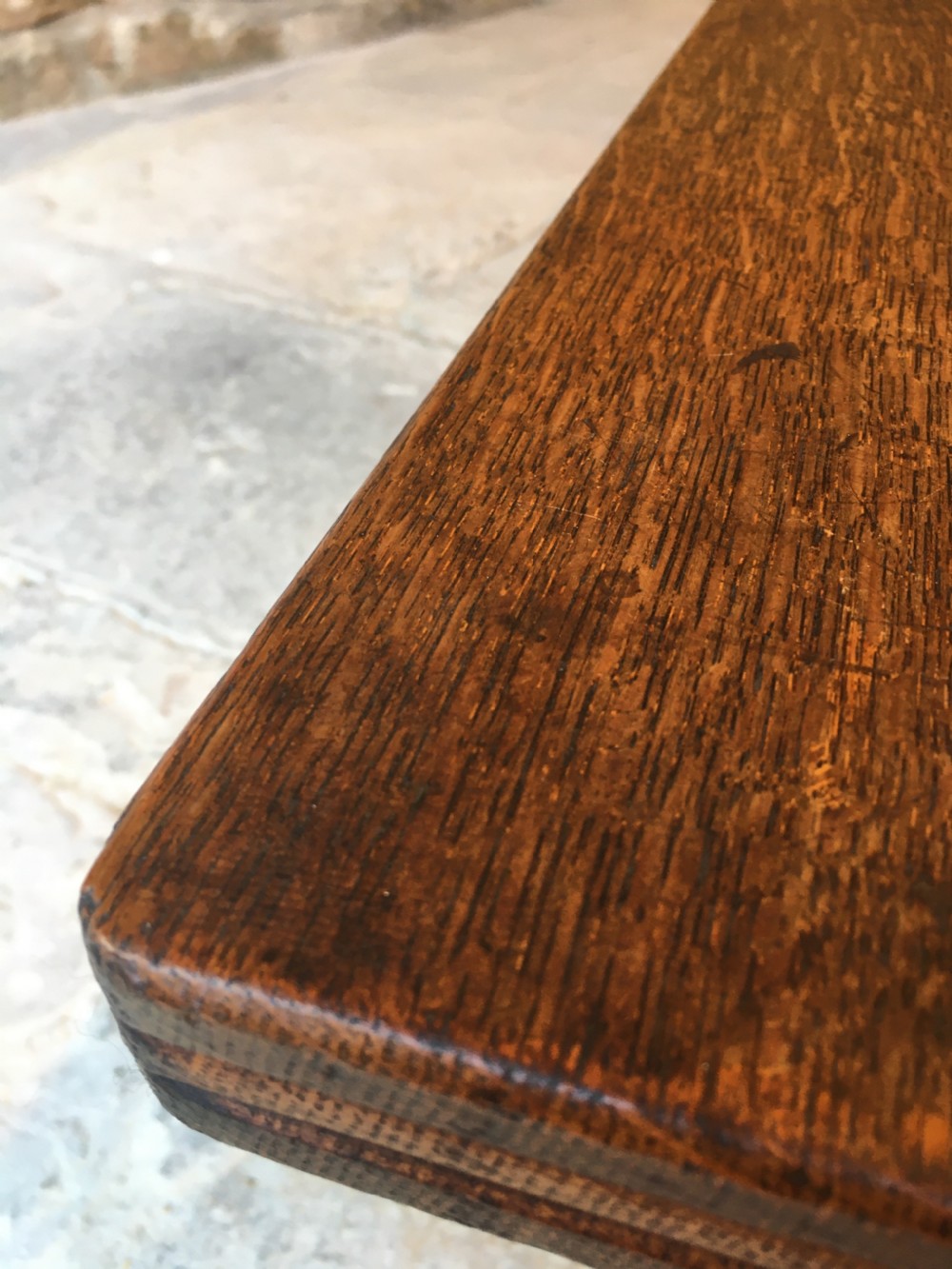  A long oak bench View XXIX