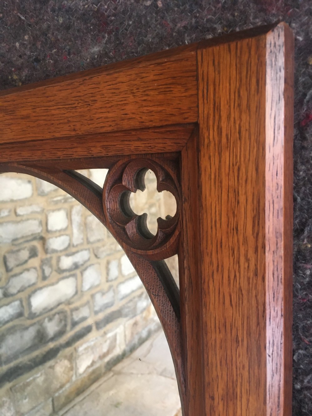 Victorian Gothic Wall Mirror View IV