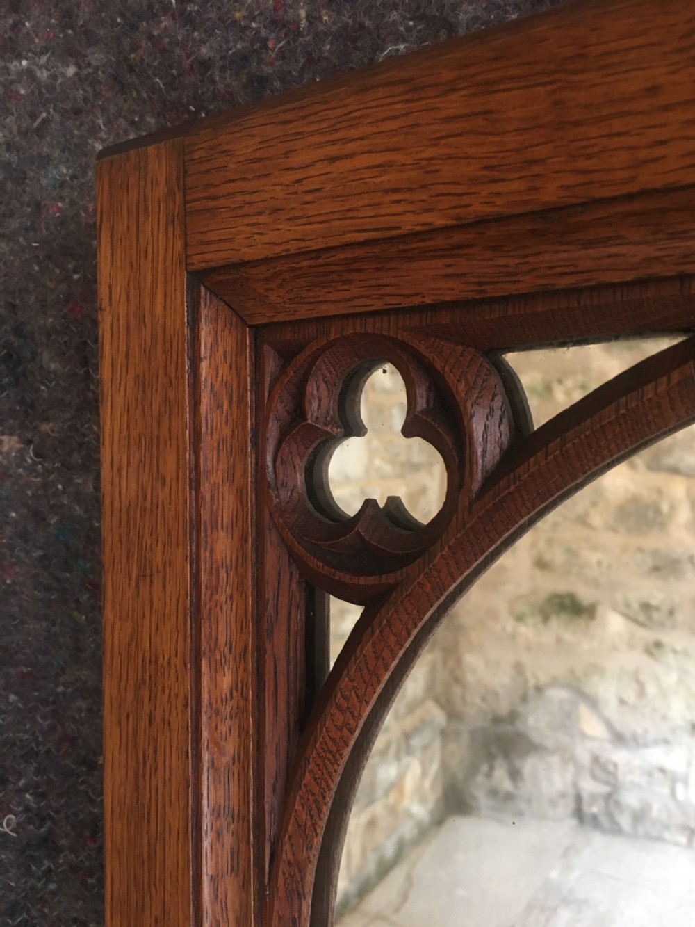 Victorian Gothic Wall Mirror View V