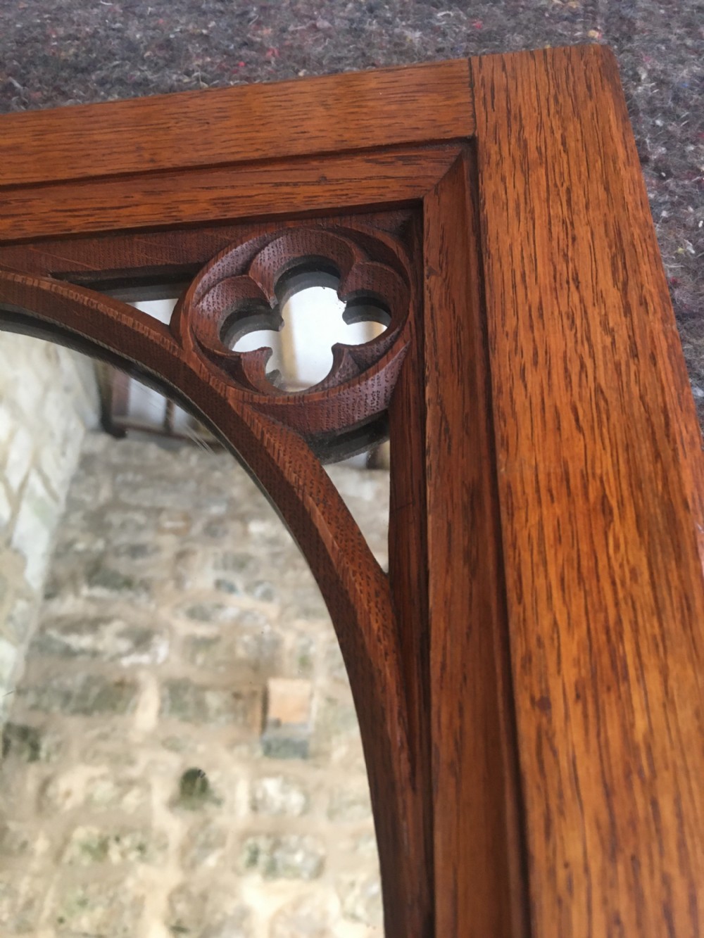 Victorian Gothic Wall Mirror View VIII