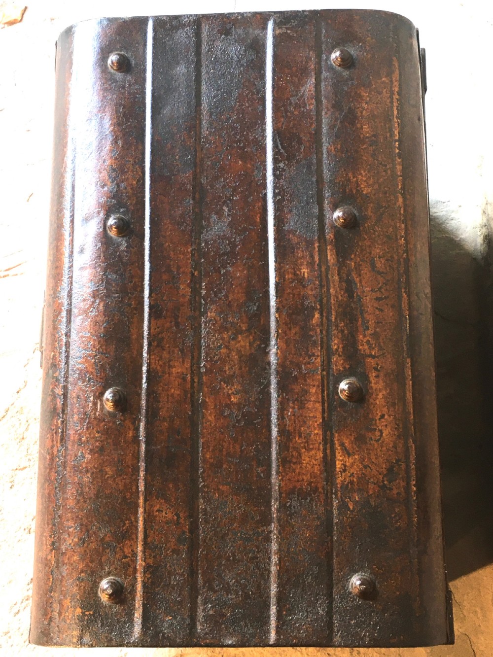 Painted Victorian storage trunk View XII
