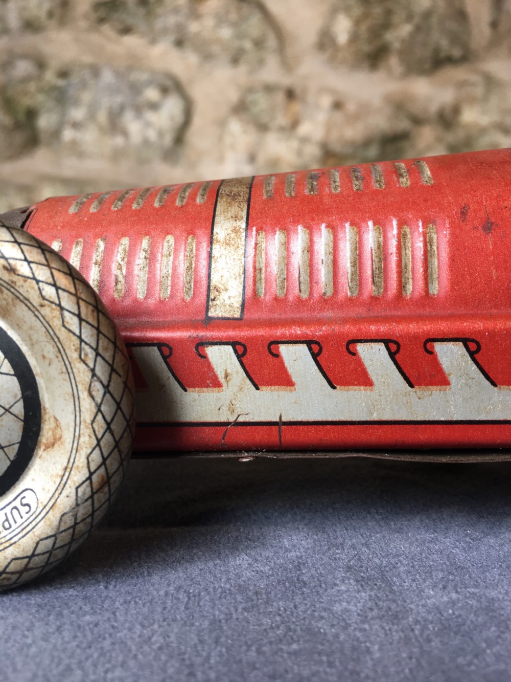 A stunning British clockwork toy racing car View XVI