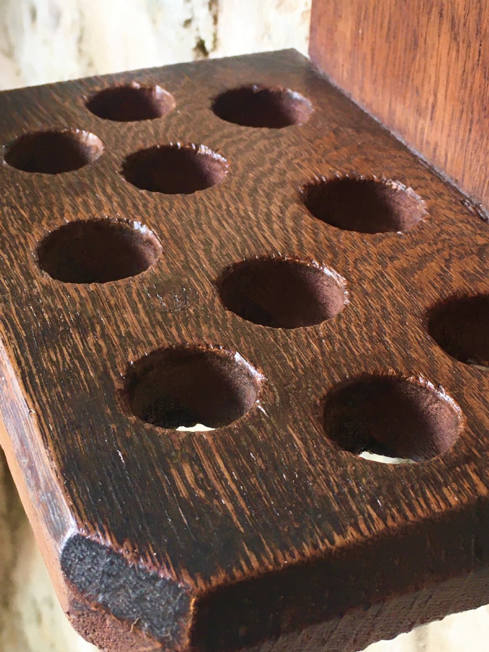 C19th spoon rack & 10 spoons View X