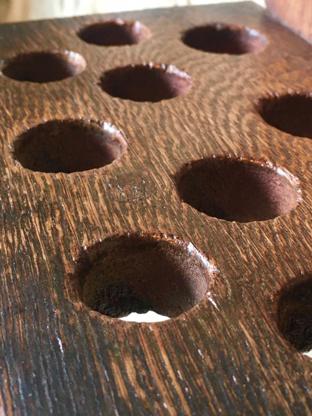 C19th spoon rack & 10 spoons View XI