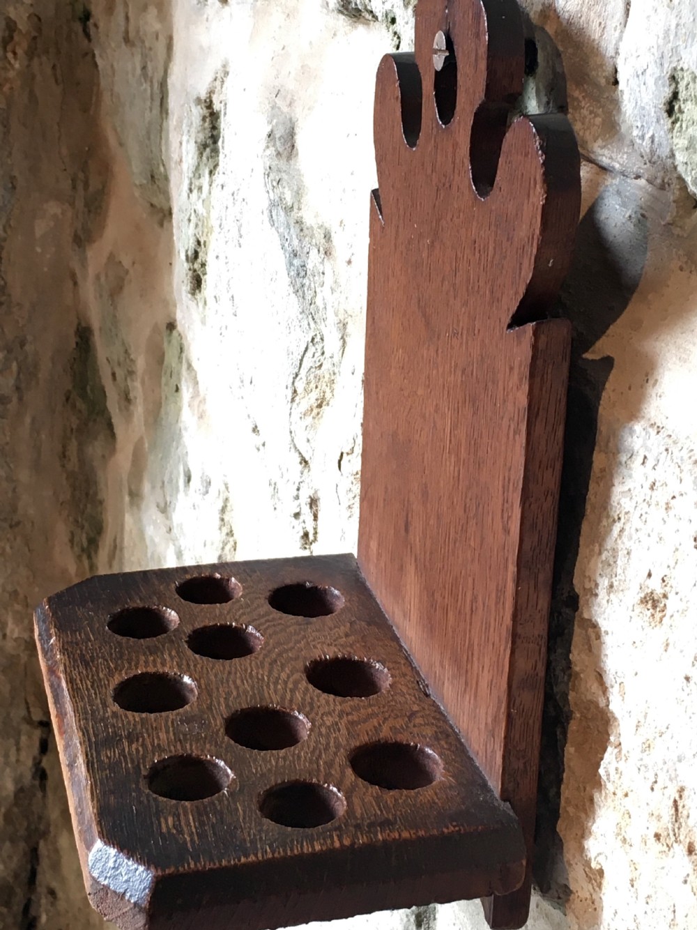 C19th spoon rack & 10 spoons View XII