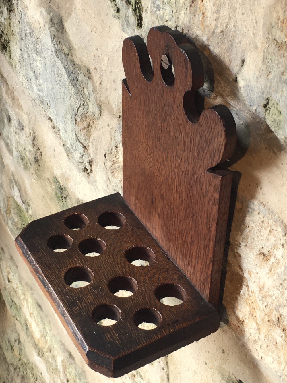 C19th spoon rack & 10 spoons View XIV