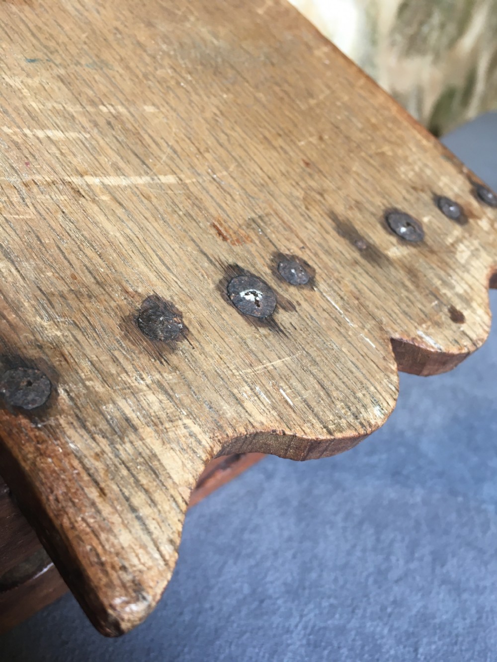 C19th spoon rack & 10 spoons View XIX