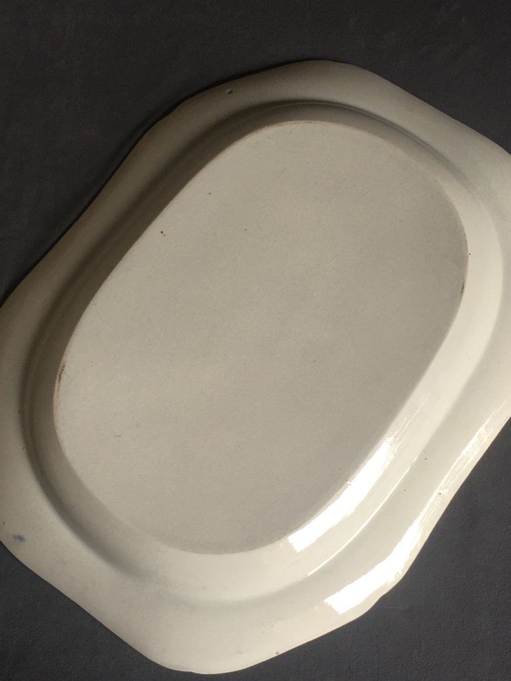 Blue & white meat plate serving platter View XIV