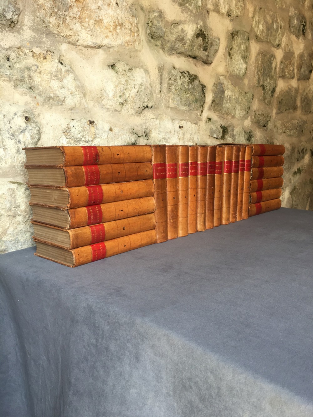 A run of 23 leather-bound books View VII