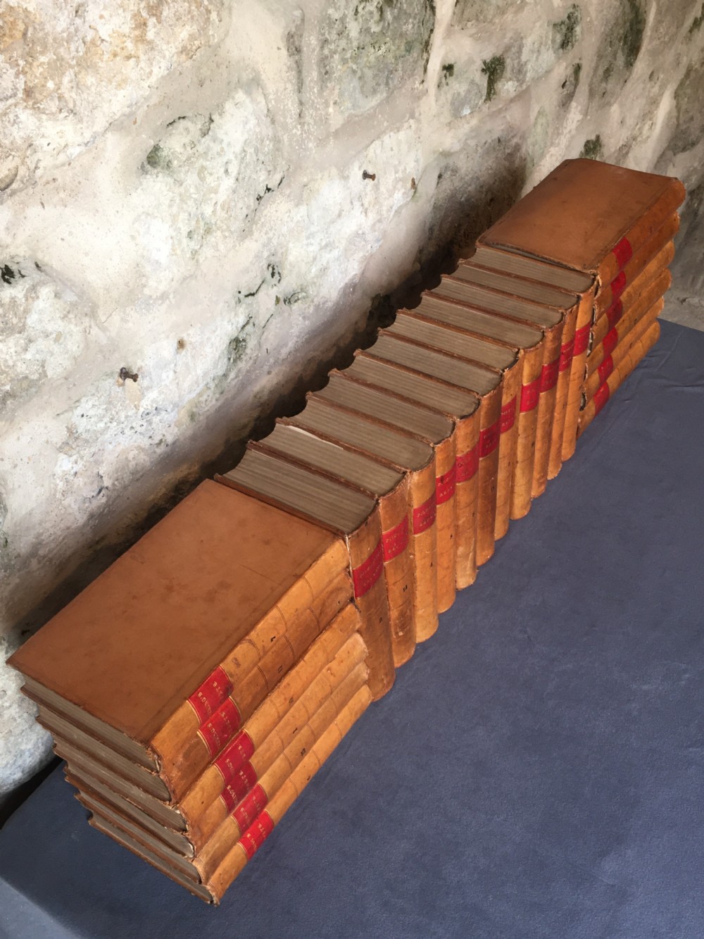A run of 23 leather-bound books View XI