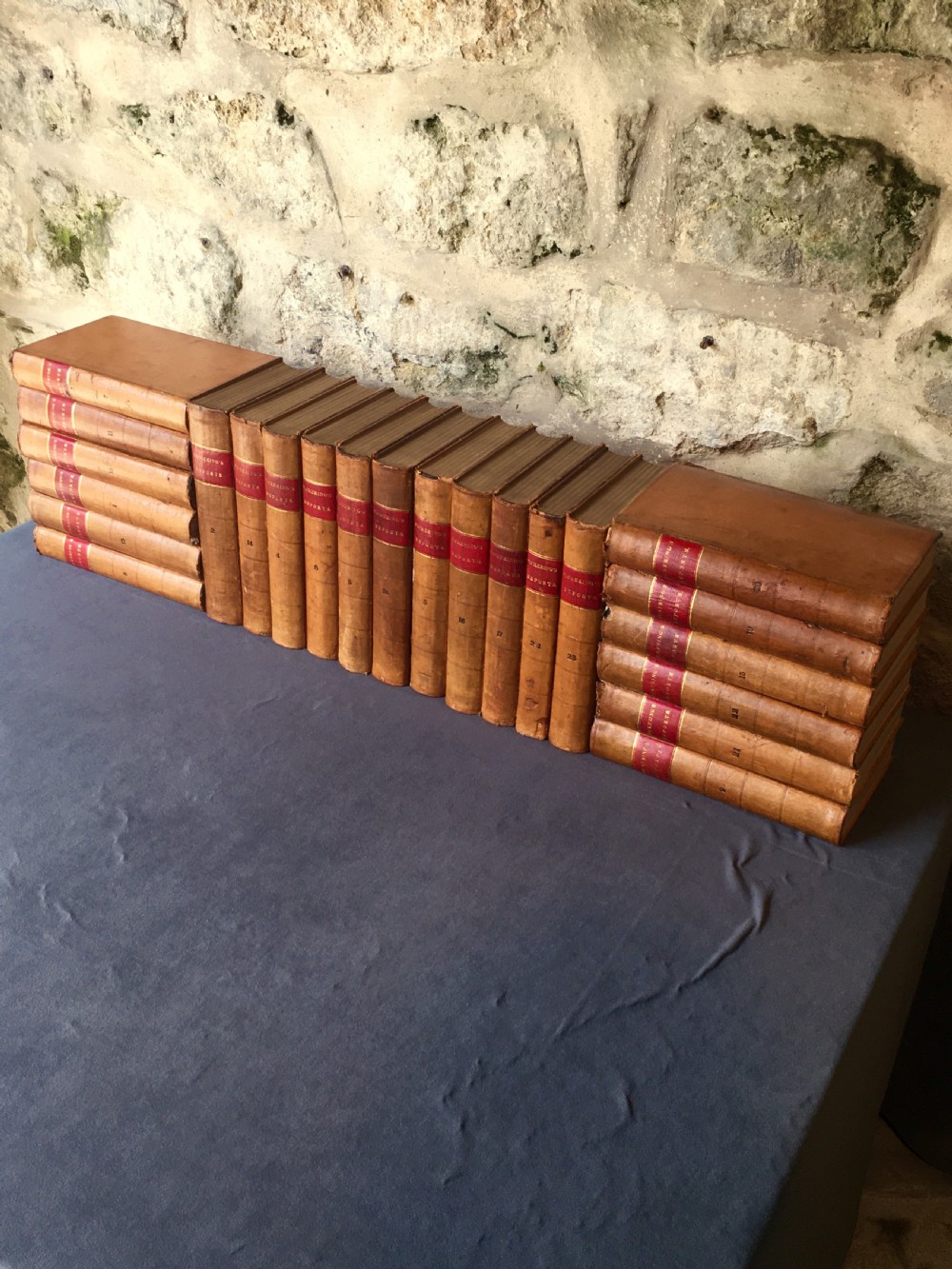 A run of 23 leather-bound books View XII