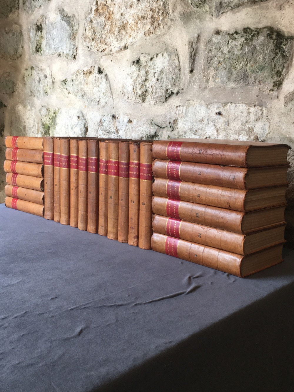 A run of 23 leather-bound books View XIII