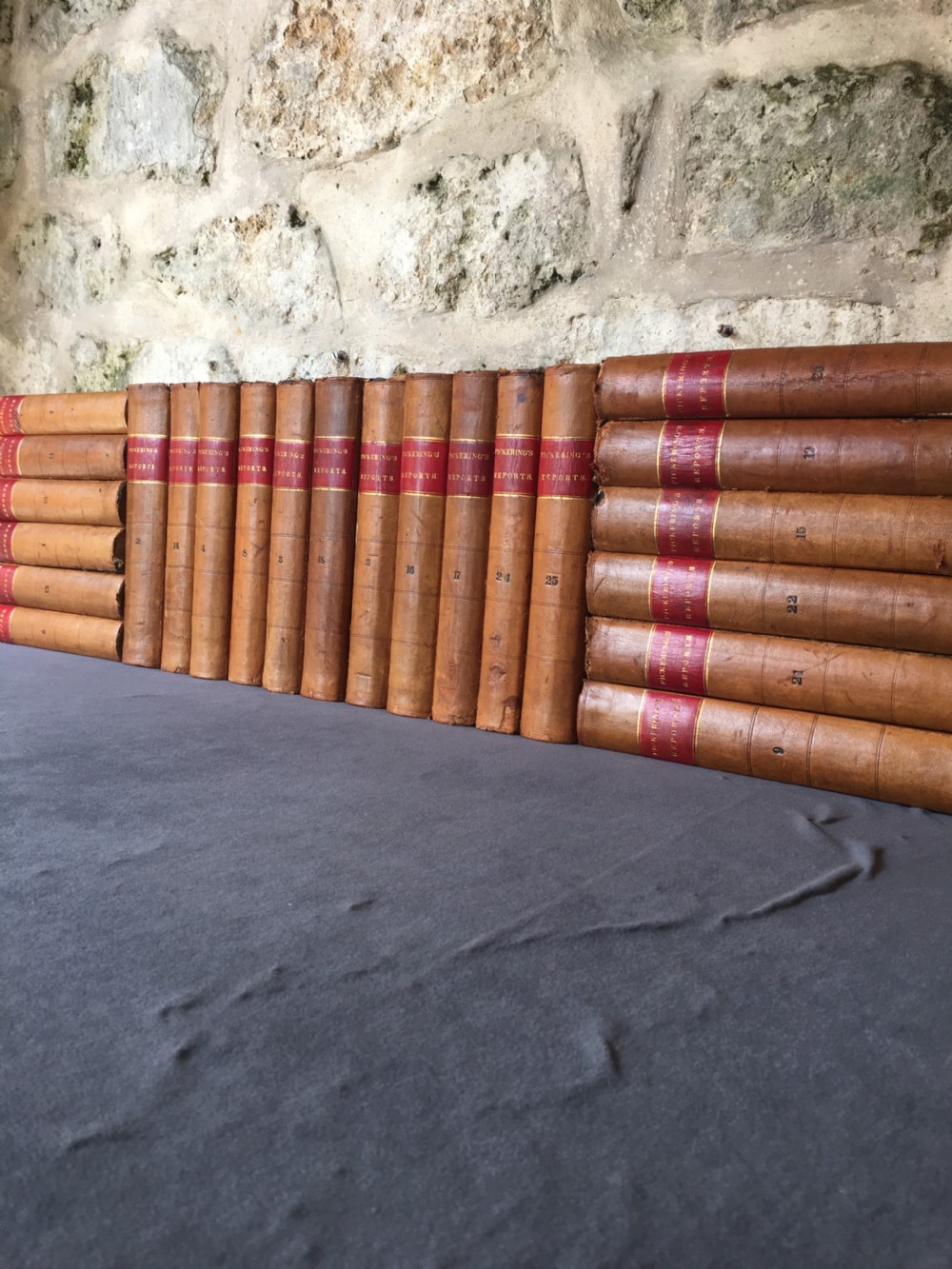 A run of 23 leather-bound books View XIV