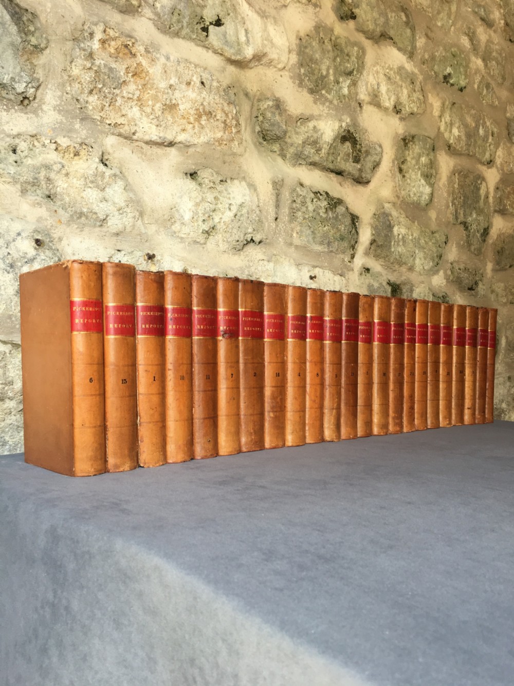 A run of 23 leather-bound books View XVII