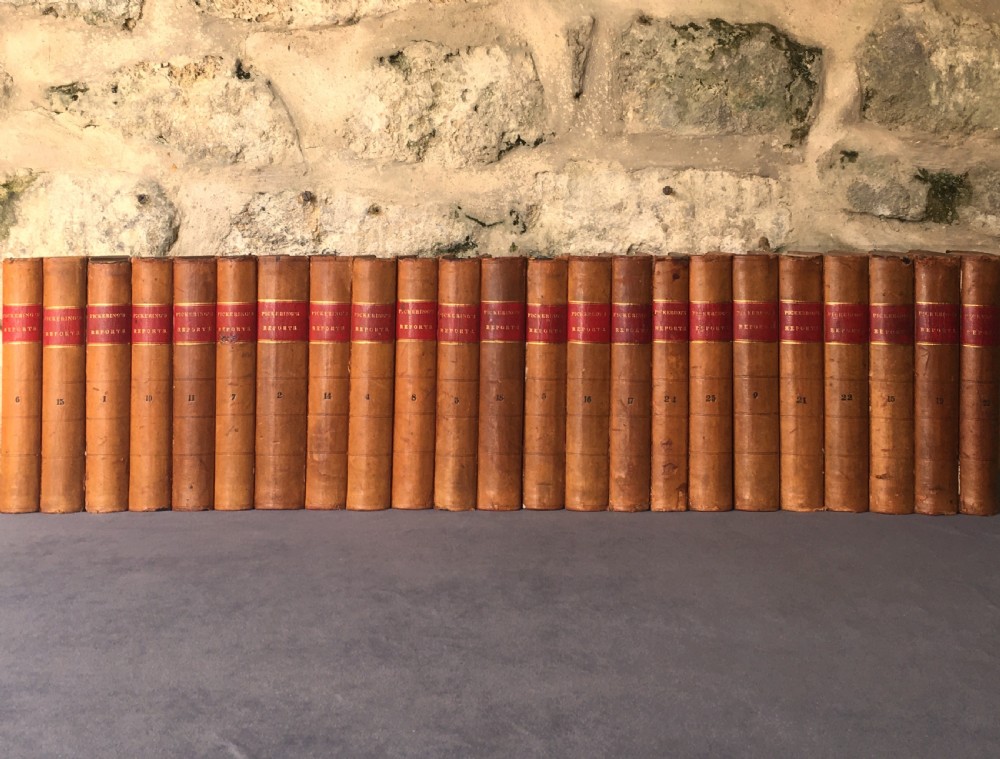 A run of 23 leather-bound books View XVIII