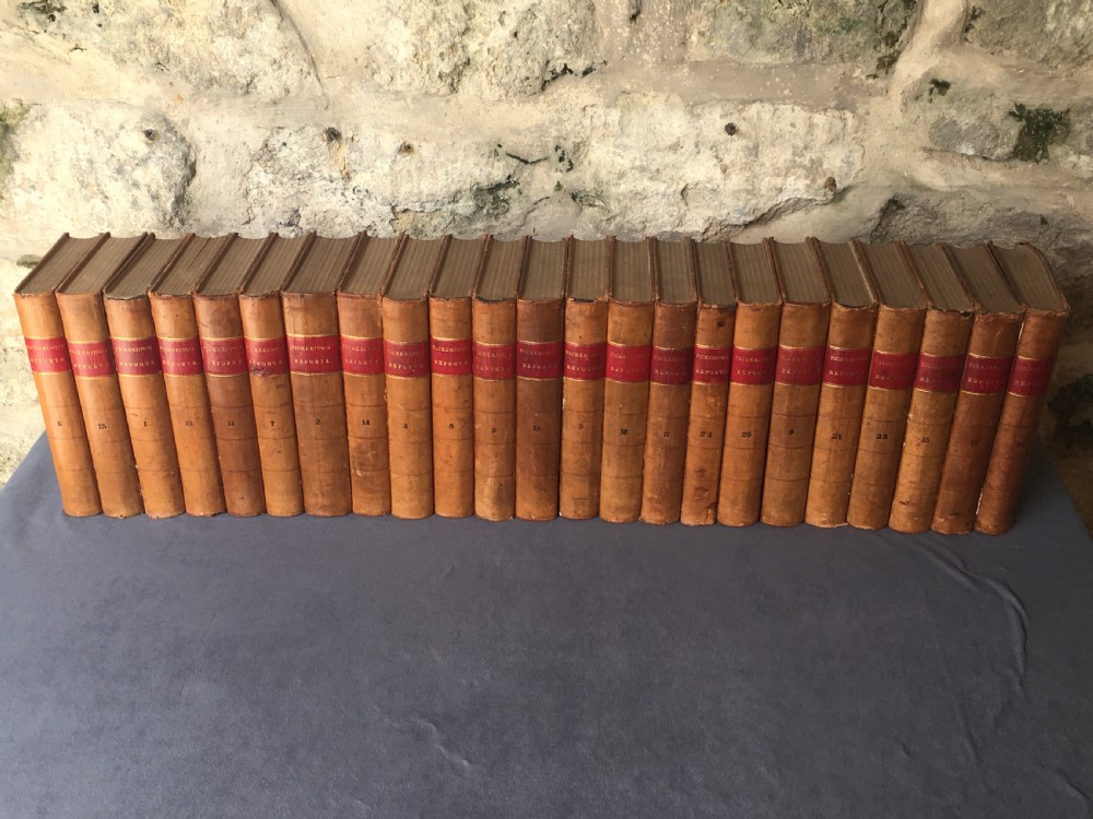 A run of 23 leather-bound books View XIX