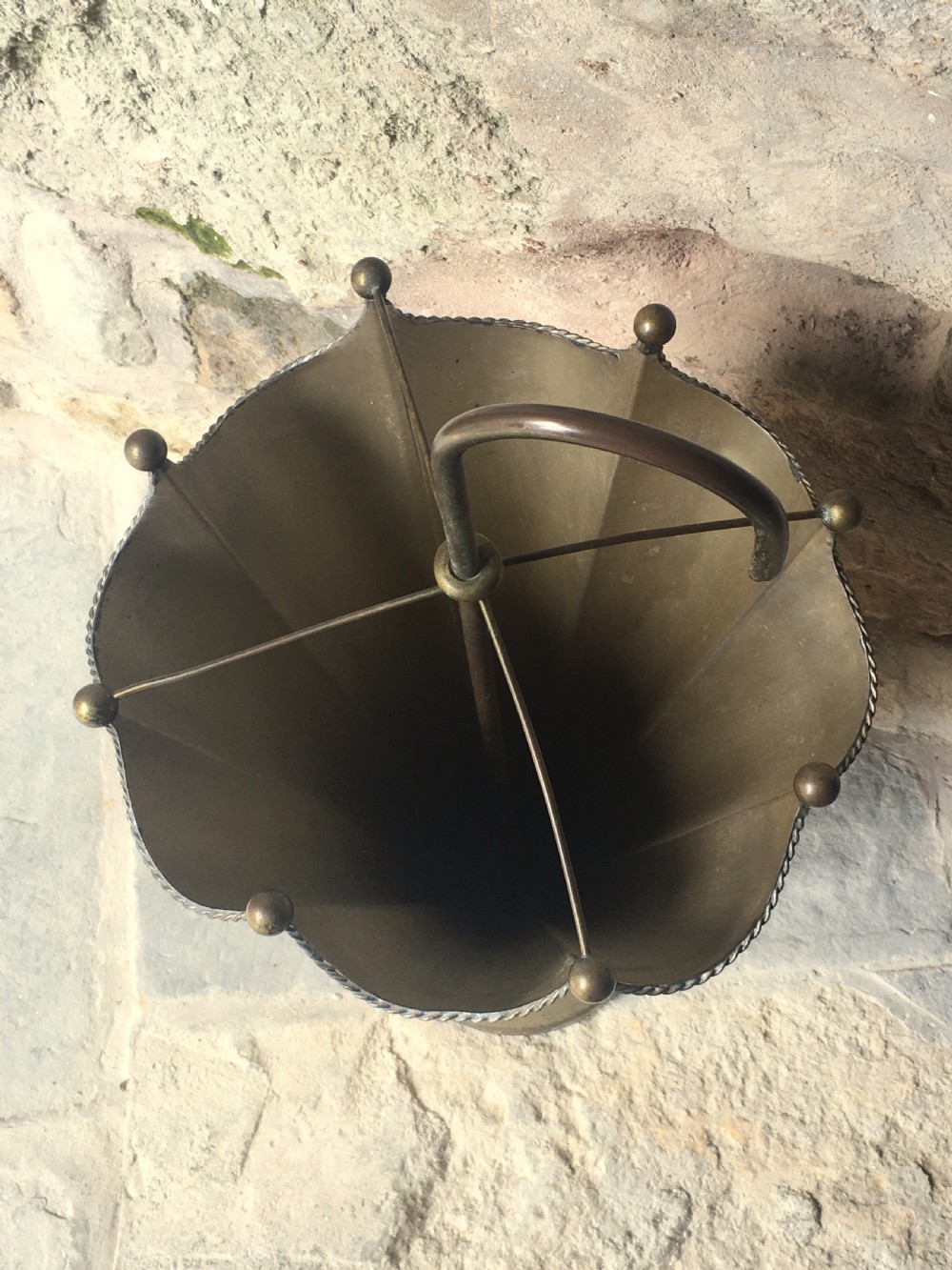 Gilt-finish umbrella/stick stand  View X