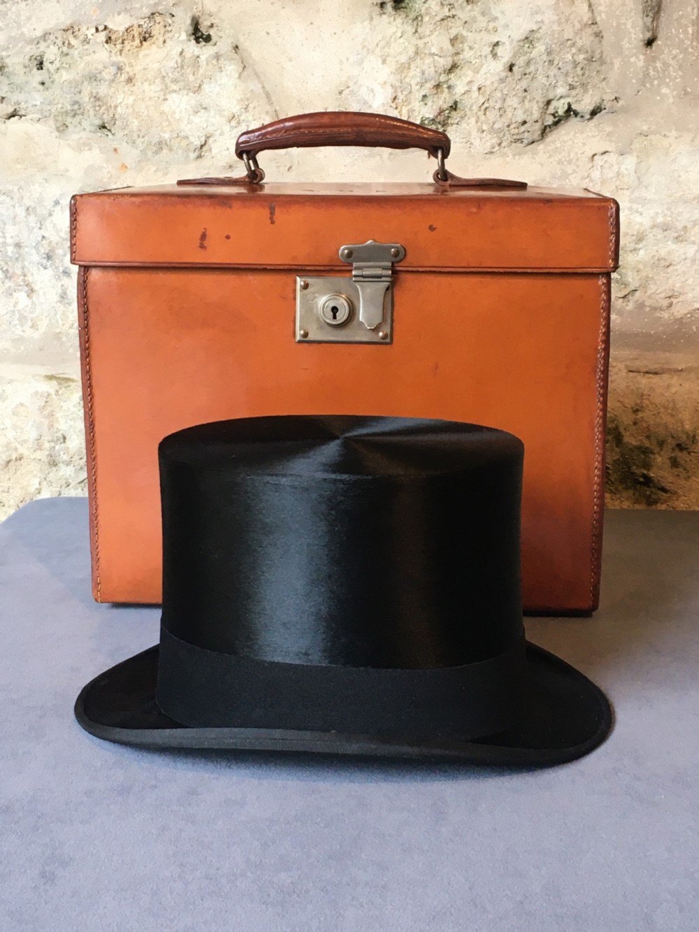 Silk top hat & box in superb condition  View II