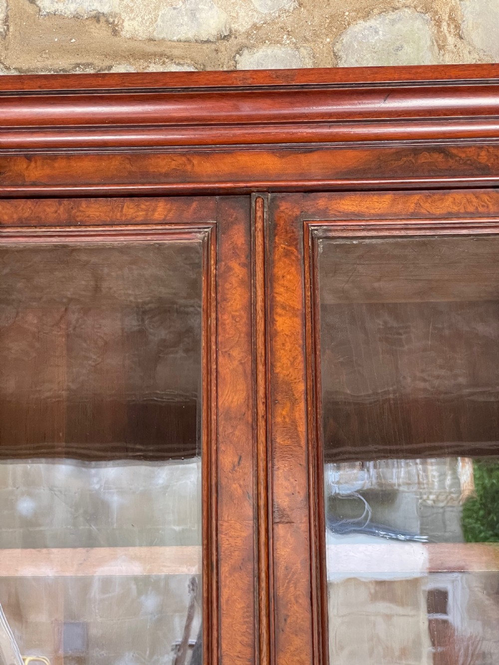 Small/medium library bookcase in burr walnut View VII