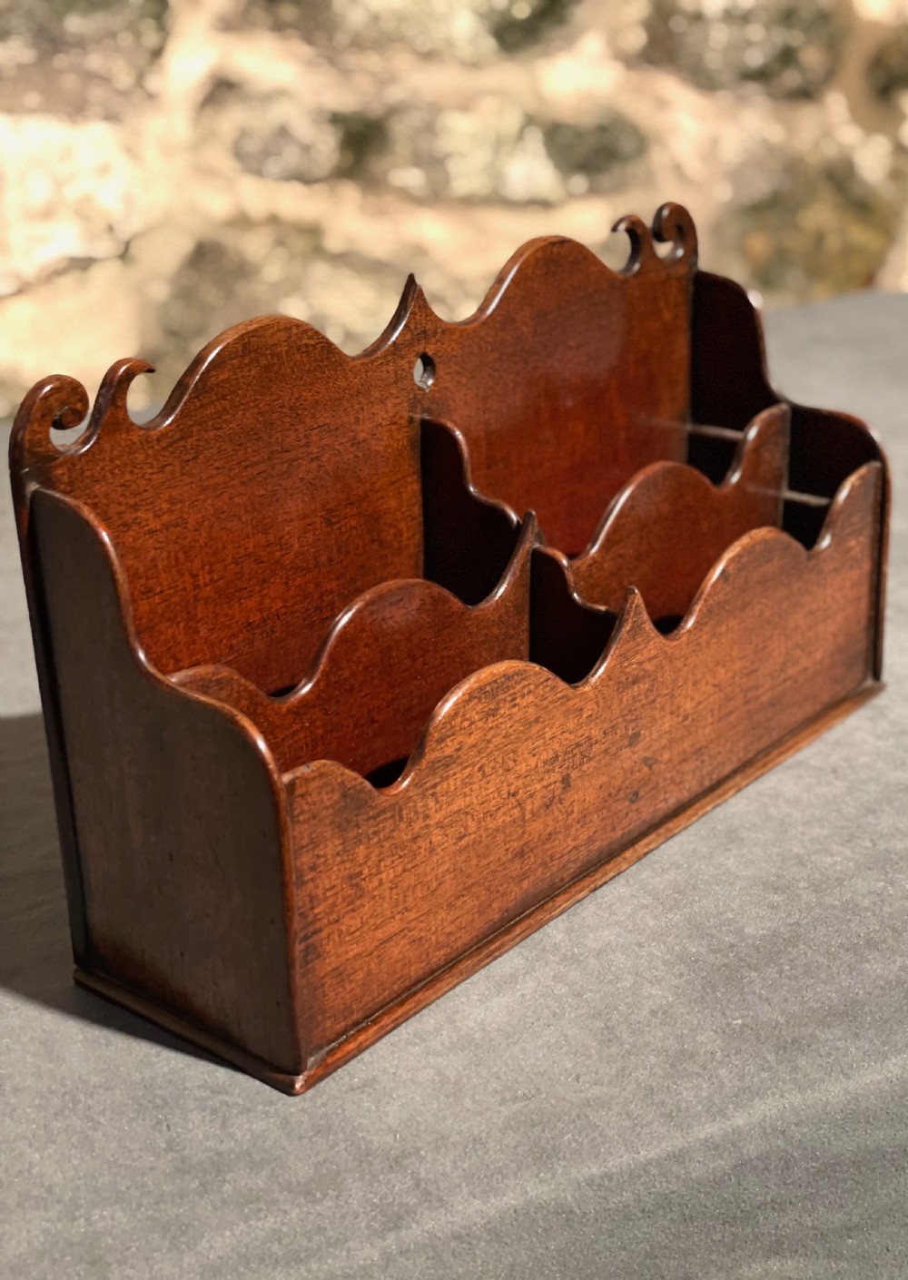 A stunning Victorian letter rack