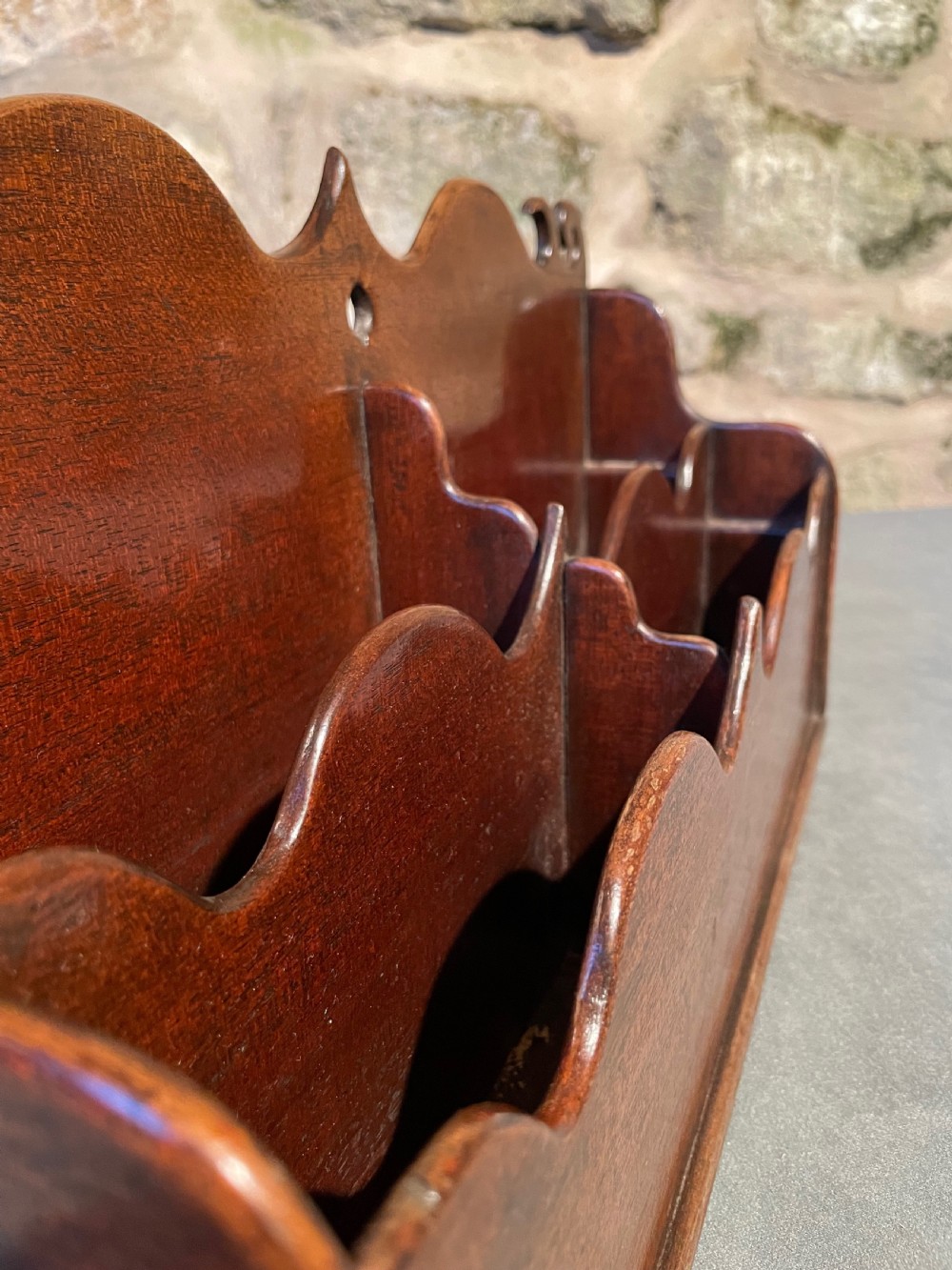 A stunning Victorian letter rack View XII