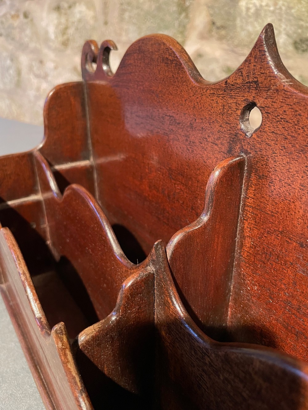 A stunning Victorian letter rack View XVII